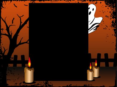 Vector scary theme background for 30 October clipart