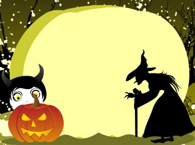 spooky theme vector for halloween clipart