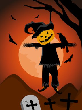 spooky halloween background vector clipart