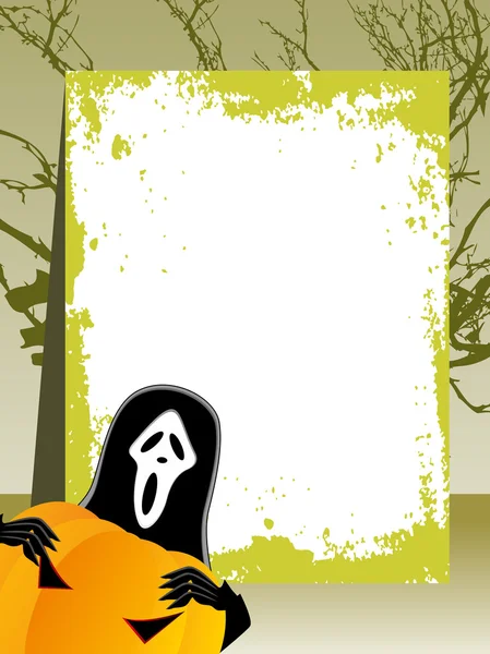 Bannière grungy vectorielle pour Halloween — Image vectorielle