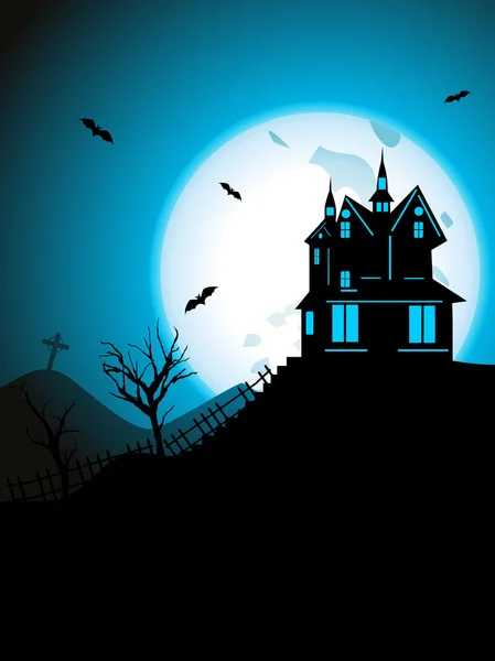Elegante tema ilustración para halloween — Vector de stock