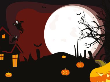 korkutucu Tema halloween geçmiş