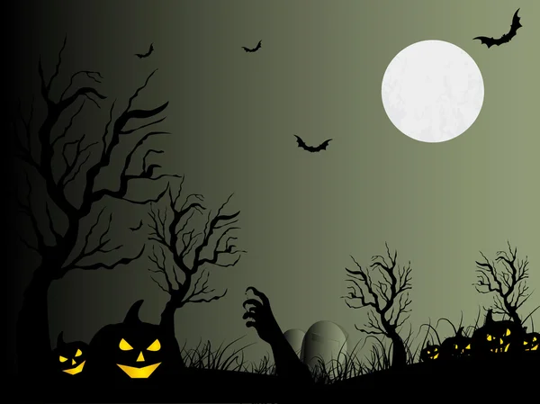 Fond design élégance pour la célébration d'Halloween — Image vectorielle