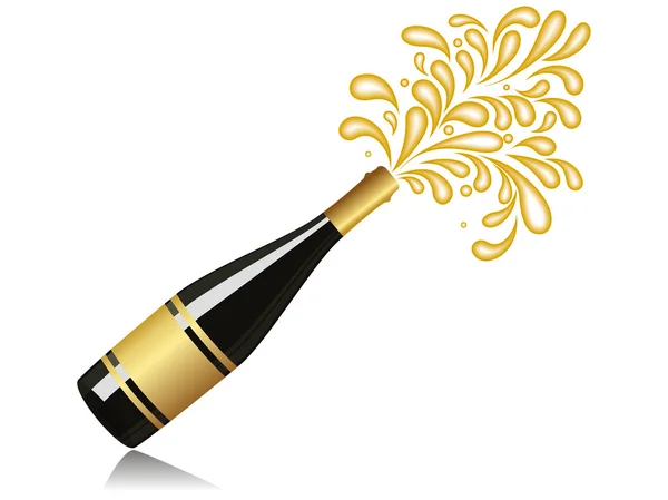 Champagne explosion vector — Stock Vector