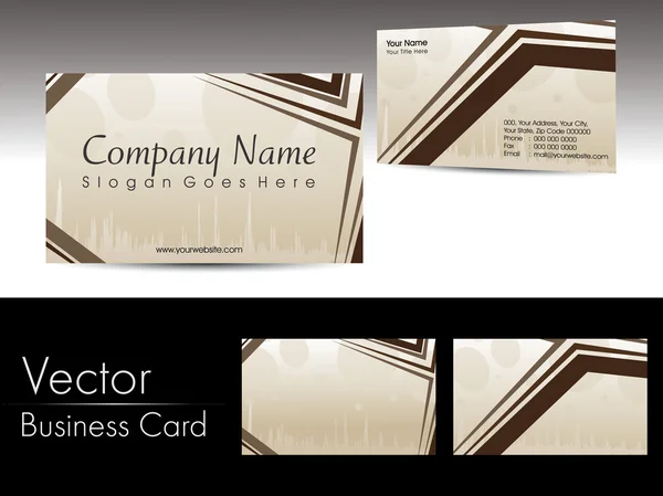 Vector abstract design business card — Stock Vector
