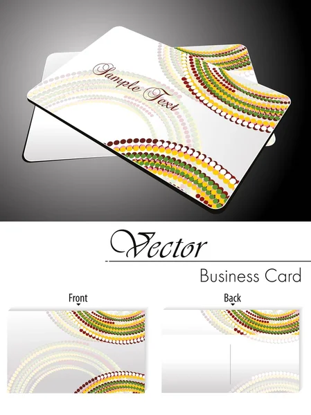 Vector conjunto de tarjetas de visita y tarjetas de regalo — Vector de stock