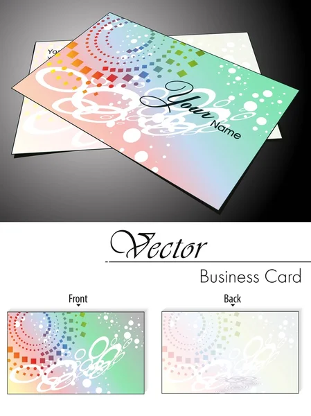 Vektor-Set von Visitenkarten — Stockvektor