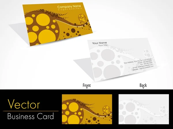 Arte creativo trabajo diseño profesional tarjeta de visita — Vector de stock