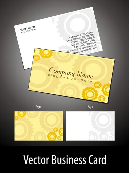 Set of coporate sector business card — Stock Vector
