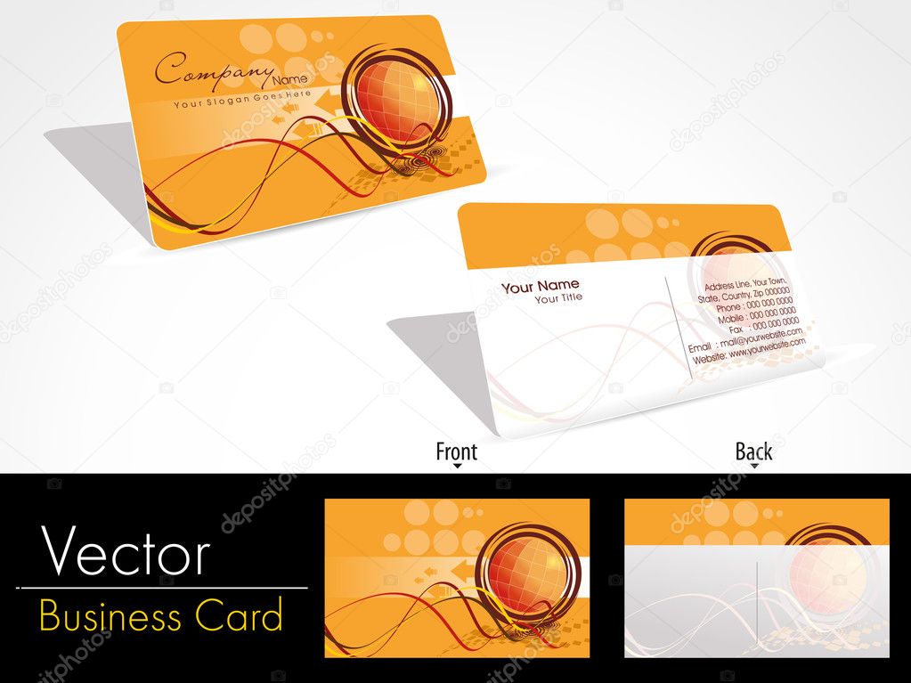 Template for Business Card.