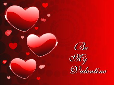 vector romantic heart wallpaper for valentine day clipart