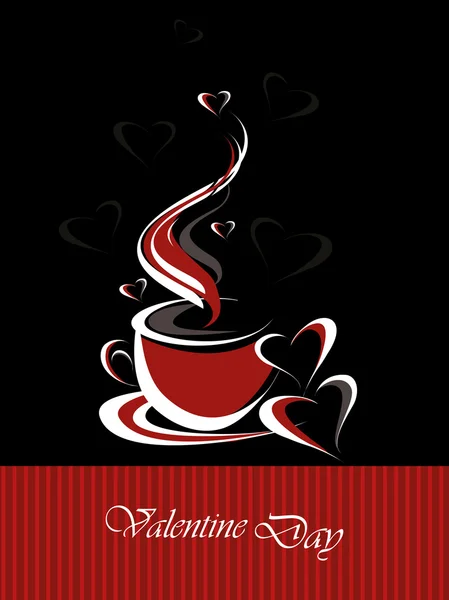 Kaffee mit Liebe — Stockvektor