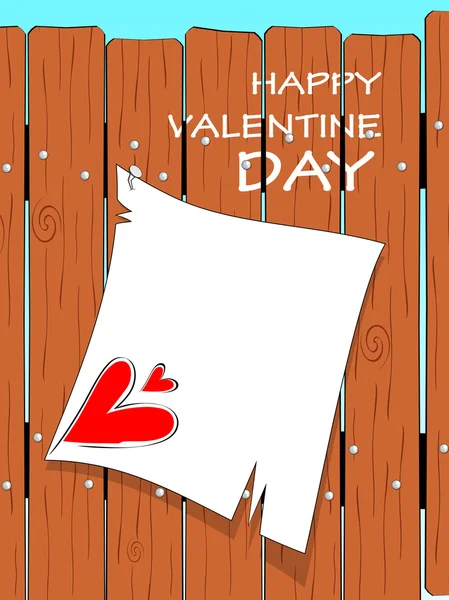 Vector voor dag van de gelukkige Valentijnskaart — Stockvector