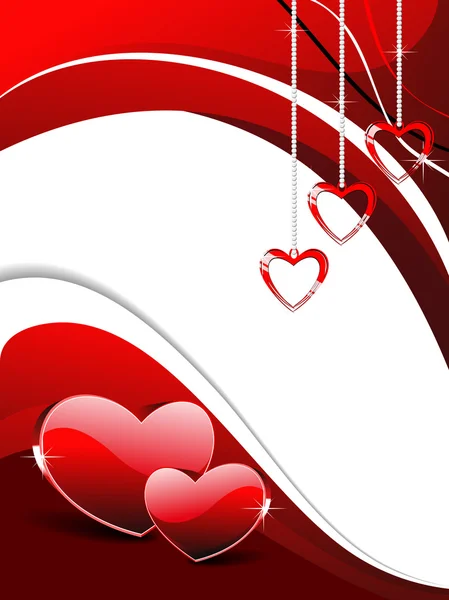 Fond d'écran concept coeur romantique — Image vectorielle