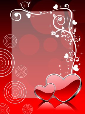 Vector love theme greeting card