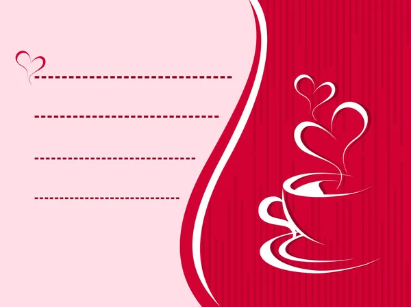 コーヒーのためのベクトル使うカード — ストックベクタ