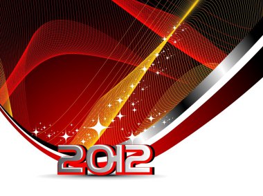 wave background for new year celebration clipart