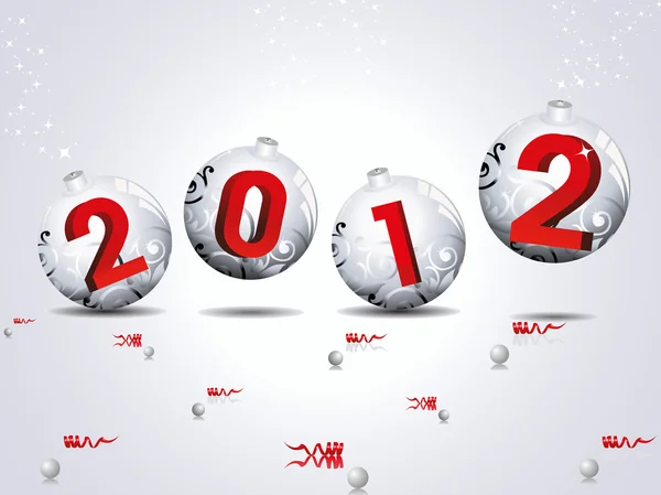 Трехмерная концепция для нового 2012 года — стоковый вектор