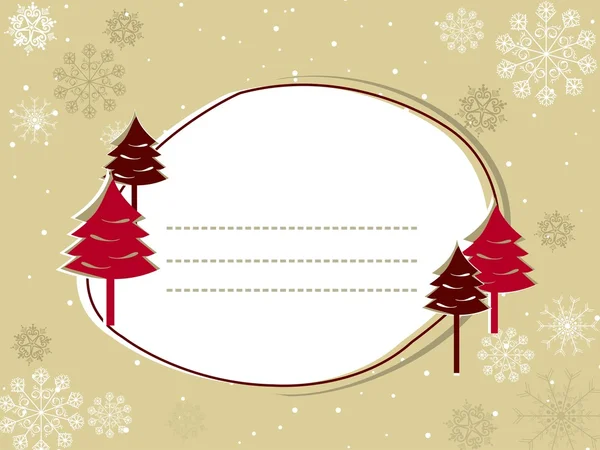 Feliz Navidad tema tarjeta de felicitación & tarjeta de invitación — Vector de stock