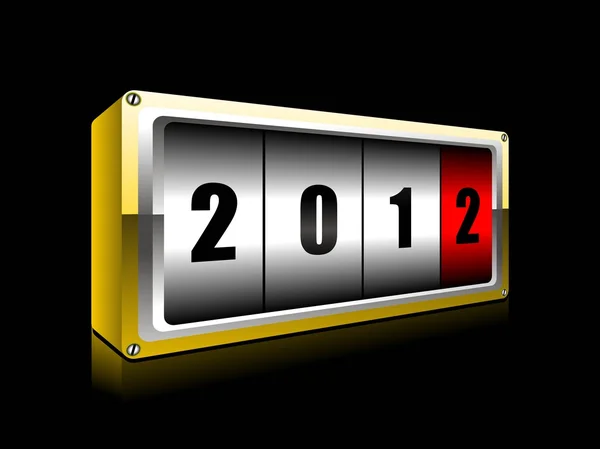 Illustrazione per il nuovo anno 2012 — Vettoriale Stock