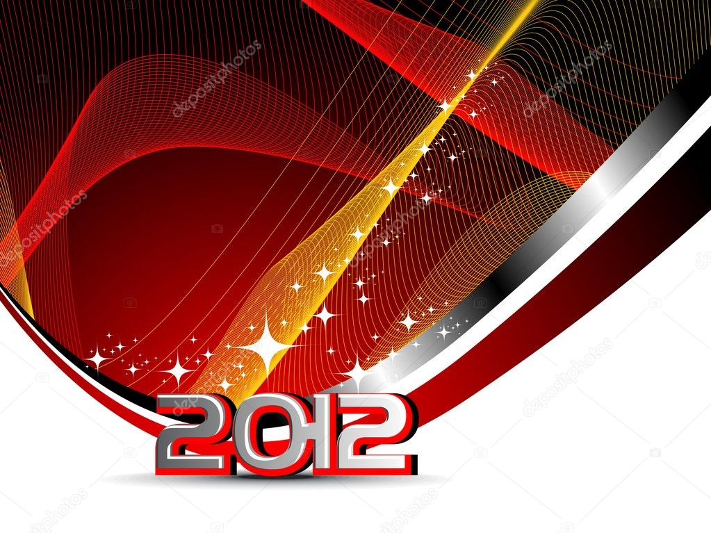 wave background for new year celebration