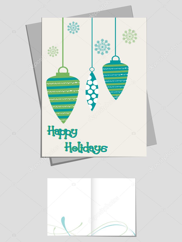 vector greeting card for holiday celebration