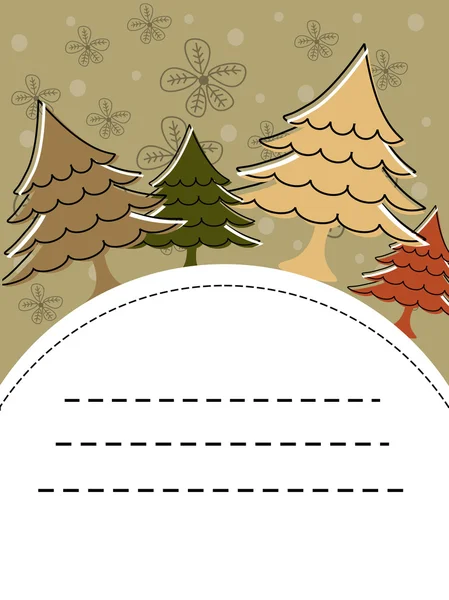 クリスマスのお祝いのグリーティング カード — ストックベクタ