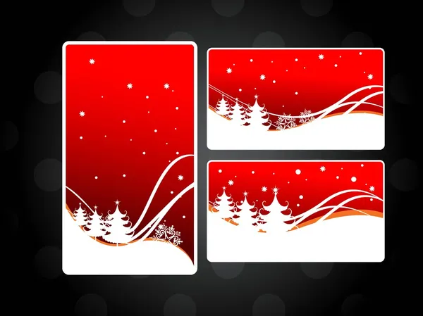 Set of three website header & banner for chirstmas & other occas — Stock Vector
