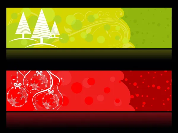 Set of website headers for christmas & other occasions — Stock Vector
