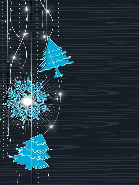 Eine schöne Weihnachtskarte für Weihnachten & andere Anlässe, Vektor — Stockvektor