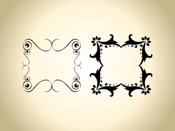 Set caligraphic vintage frames, vectorillustratie. — Stockvector