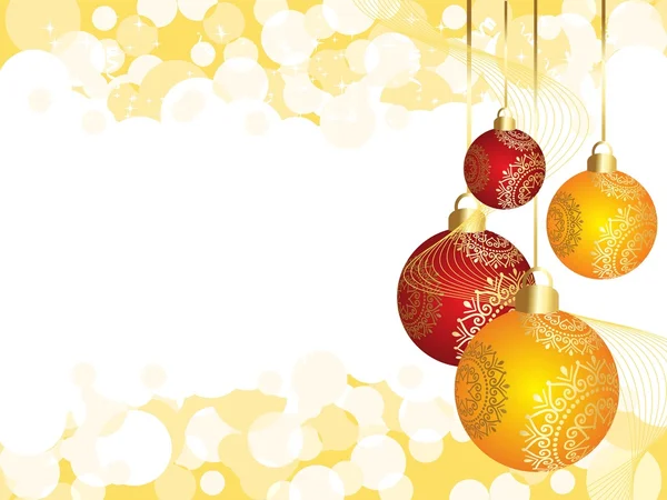 Decorativo appeso palla di Natale, biglietto per Natale & altro occ — Vettoriale Stock