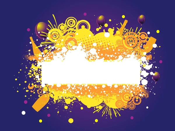 Illustration vectorielle avec éléments de fête pour le Nouvel An & autres oc — Image vectorielle