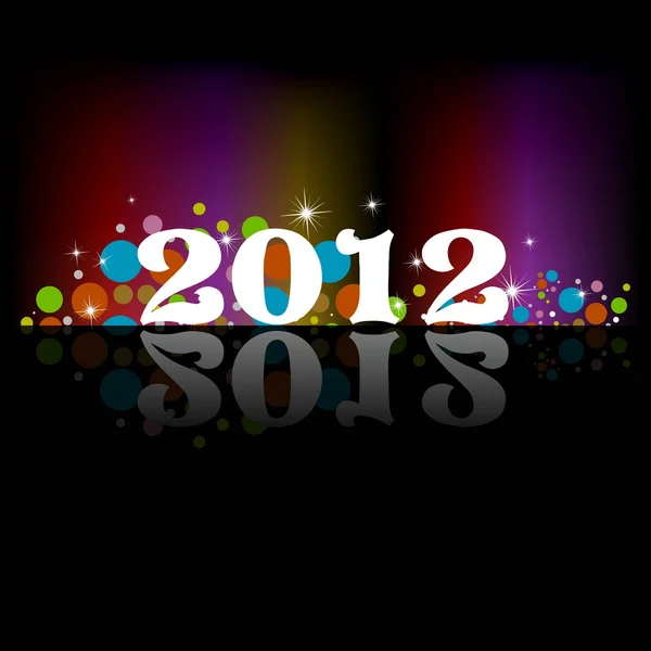 2012 νέο έτος εορτασμού υπόβαθρο για την κάλυψη, την flayer ή την αφίσα — Διανυσματικό Αρχείο