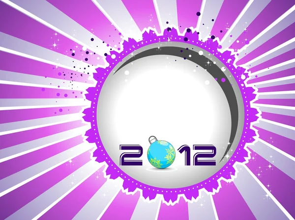 2012 Feliz Año Nuevo tarjeta de felicitación con elementos vectoriales . — Vector de stock