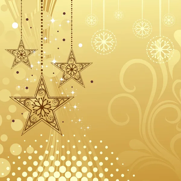 Karácsonyi illusztráció: csillag háttér. — Stock Vector