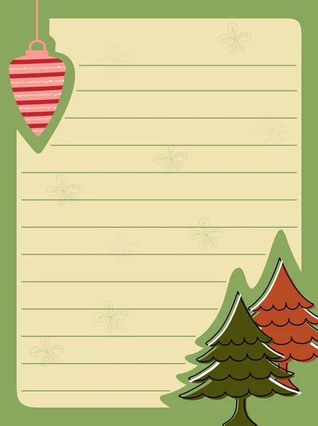 Ретро запрошення листівка з орнаментом на Різдво та інші випадки — стоковий вектор