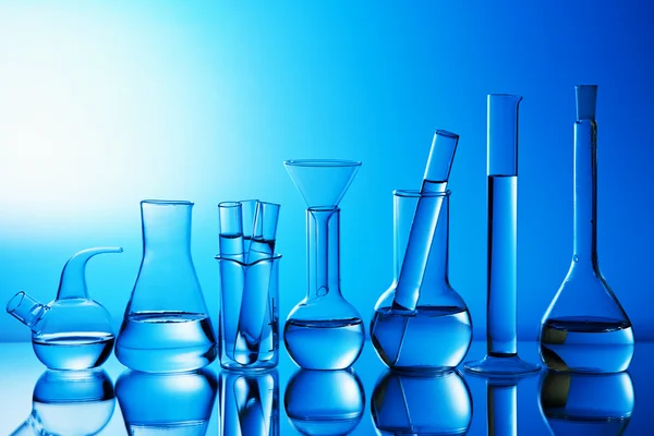 Chemical laboratory glassware — Stock Photo, Image