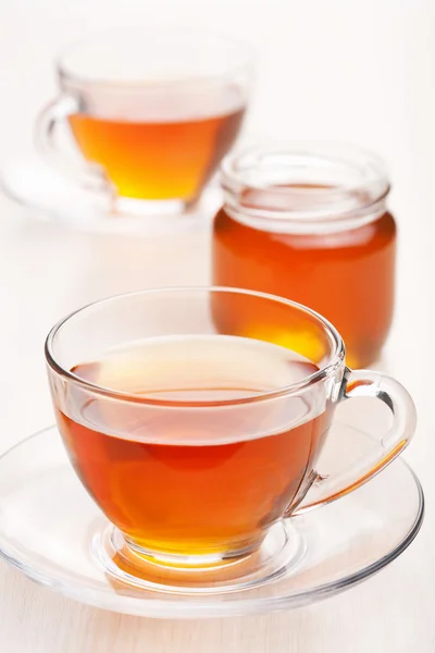 Tea with honey — Stock Photo, Image