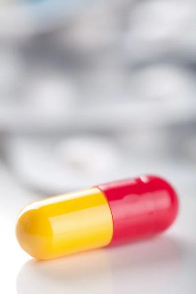Macro de píldora cápsula — Foto de Stock