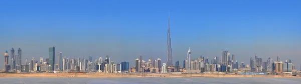 Панорама міста Дубай. Центру міста хмарочосів Стокова Картинка