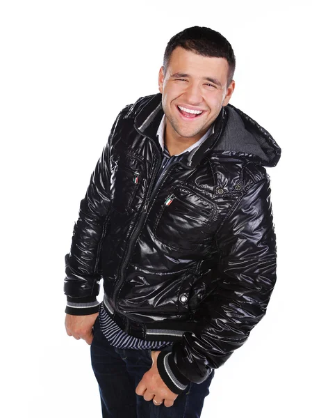 Image of cheerful male wearing jacket — Stock Photo, Image