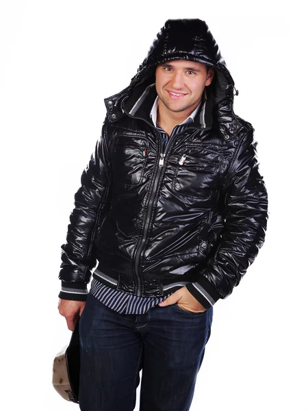 Image of the man in a hood — Stock Photo, Image
