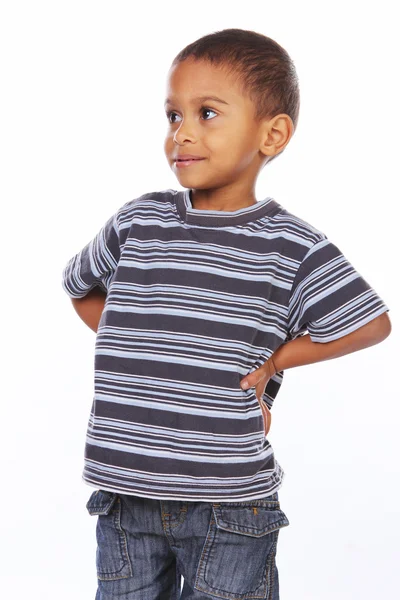 Bonito jovem afro-americano menino — Fotografia de Stock
