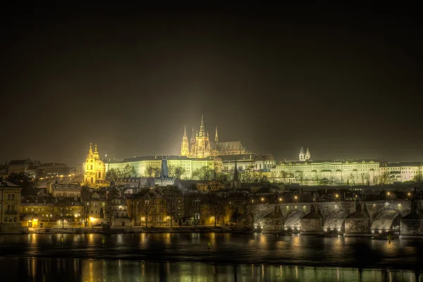 Prag, Karlsbroen, Tjekkiet - Stock-foto