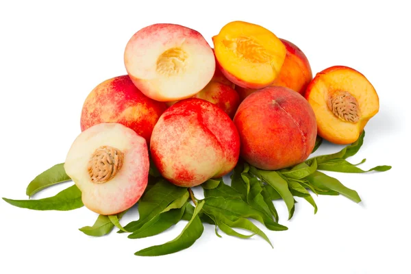Frutos de nectarina e de pêssego — Fotografia de Stock