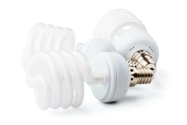 Risparmio energetico fino lampade — Foto Stock