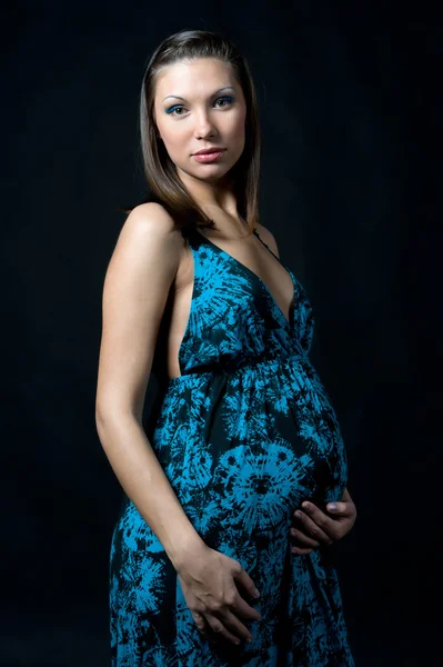 Bella donna incinta. — Foto Stock