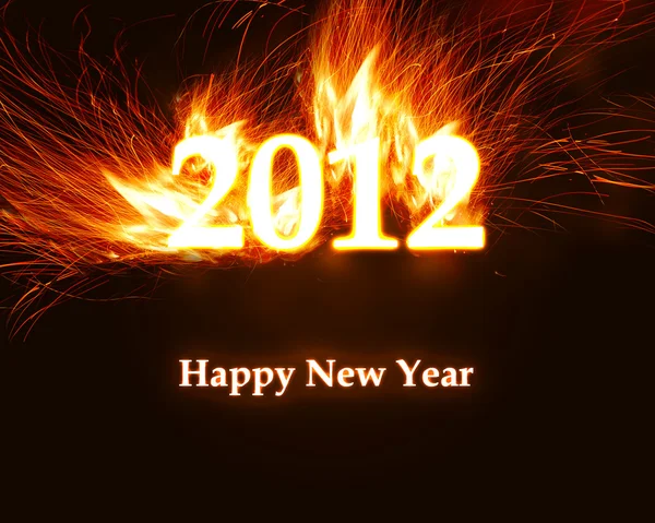 Feliz ano novo cartão — Fotografia de Stock