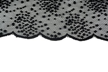 Black delicate lace clipart